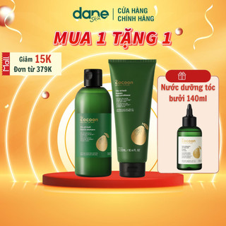 Combo dầu gội bưởi Cocoon 310ml, dầu xả bưởi Cocoon 310ml - Giúp kích mọc tóc,phục hồi tóc hư tổn, giảm gãy rụng, khô xơ