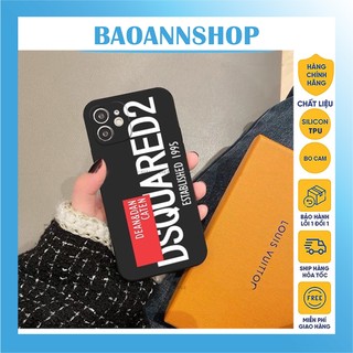 Ốp lưng iphone Dsquared2 icon ESTABLISHED D43 dẻo cạnh vuông chống sốc 7plus/8plus/x/xsmax/11/12/13/14/pro/promax
