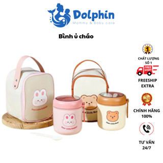  Bình ủ cháo cốc đựng canh inox 304 TEDEMEI loại mới giữ nhiệt lâu tặng muỗng an toàn vệ sinh 