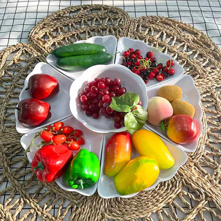 Bộ bát đĩa hoa mặt trời nhựa cao cấp