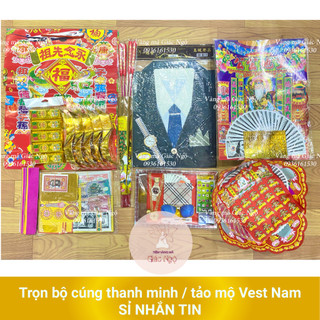 Trọn bộ giấy ti ền đi cúng tảo mộ thanh minh ông bà - vàng mã giác ngộ