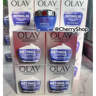 Kem dưỡng ẩm tái tạo da Olay Regenerist Retinol 24 + Peptide Night Moisturizer Fragrance-Free (48g)