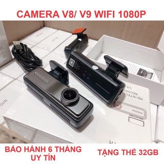Camera hành trình ô tô V8/V9 Wifi và tích hợp màn hình Android, chất lượng 1080p siêu nét