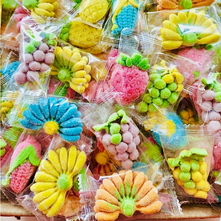 Kẹo dẻo hình trái cây mix nhiều vị - túi 1 kg