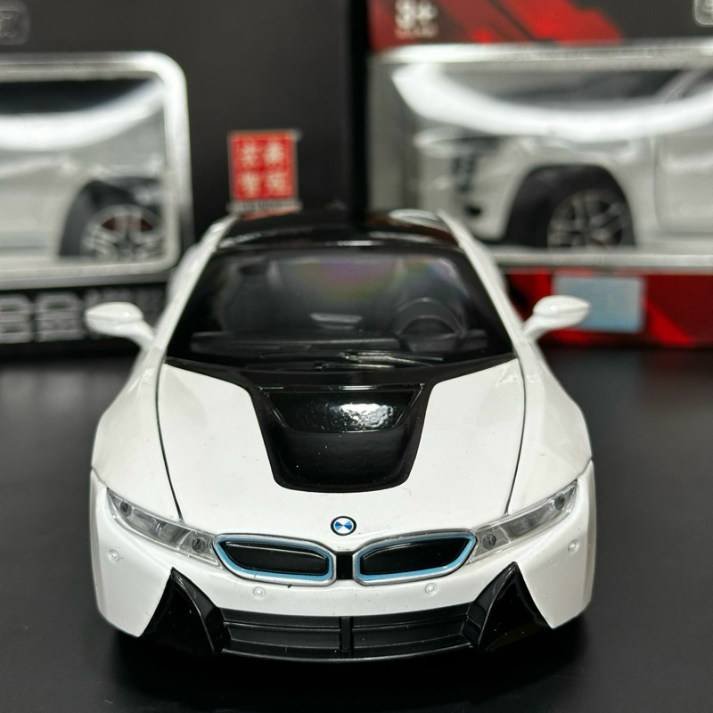 Mô hình xe ô tô siêu xe BMW I8 Hãng tỉ lệ 1:24 màu trắng