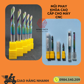 Mũi phay khoét lỗ khoá cửa nhôm, mũi hợp kim, hàng cao cấp