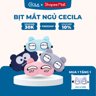 Bịt mắt che ngủ biểu cảm không gel Cecila tạo cảm giác thoải mái, dễ chịu phụ kiện du lịch