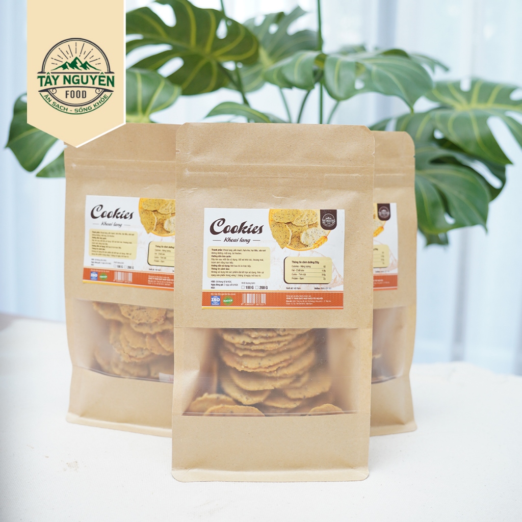 Bánh cookies khoai lang không đường Tây Nguyên Food - Việt Nam 100g/200g