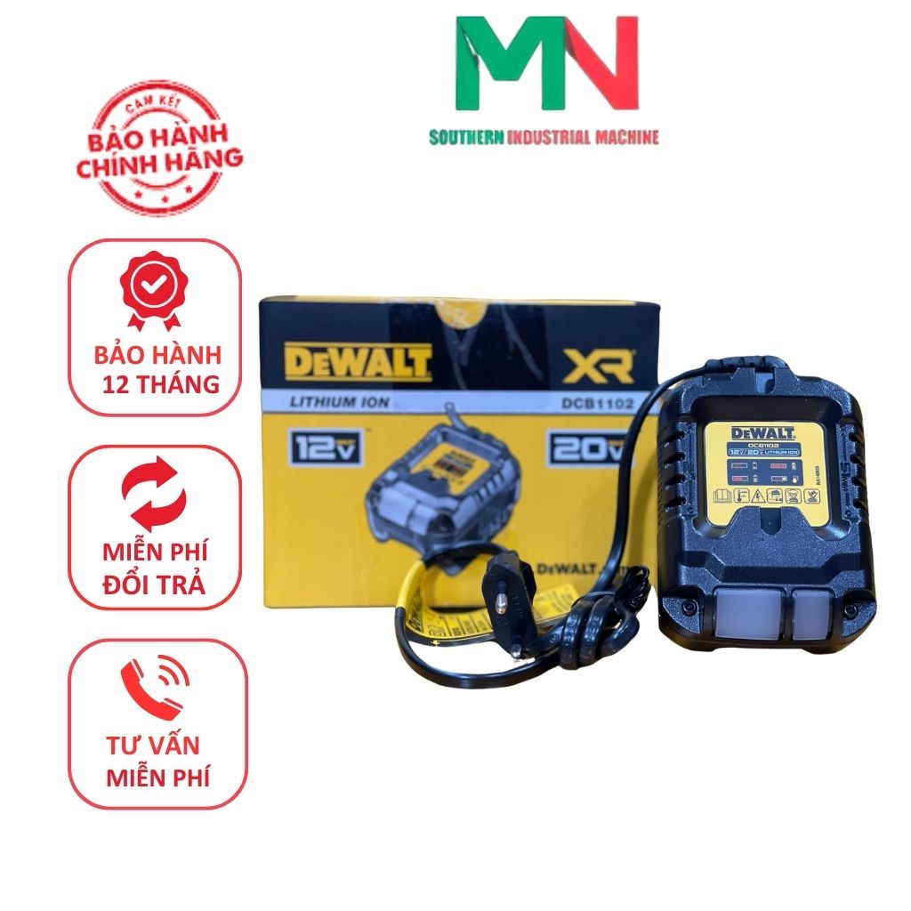 Bộ sạc pin 10.8-18V/ 2A Dewalt DCB1102 - Chính hãng