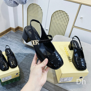 Giày cao gót nữ , giày quai hậu nữ DO hở gót êm mềm full box rẻ đẹp