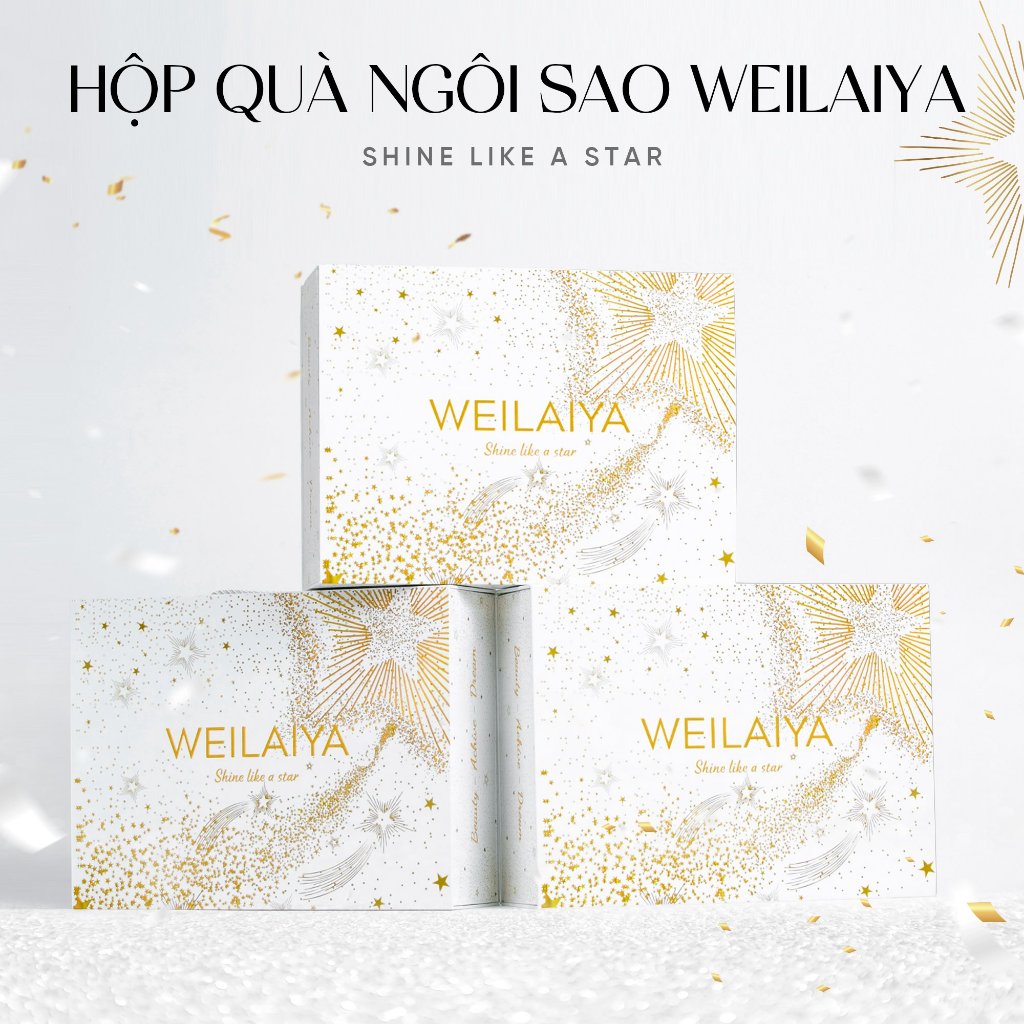 Set quà Sữa tắm trắng da cánh hoa hồng Damask Weilaiya