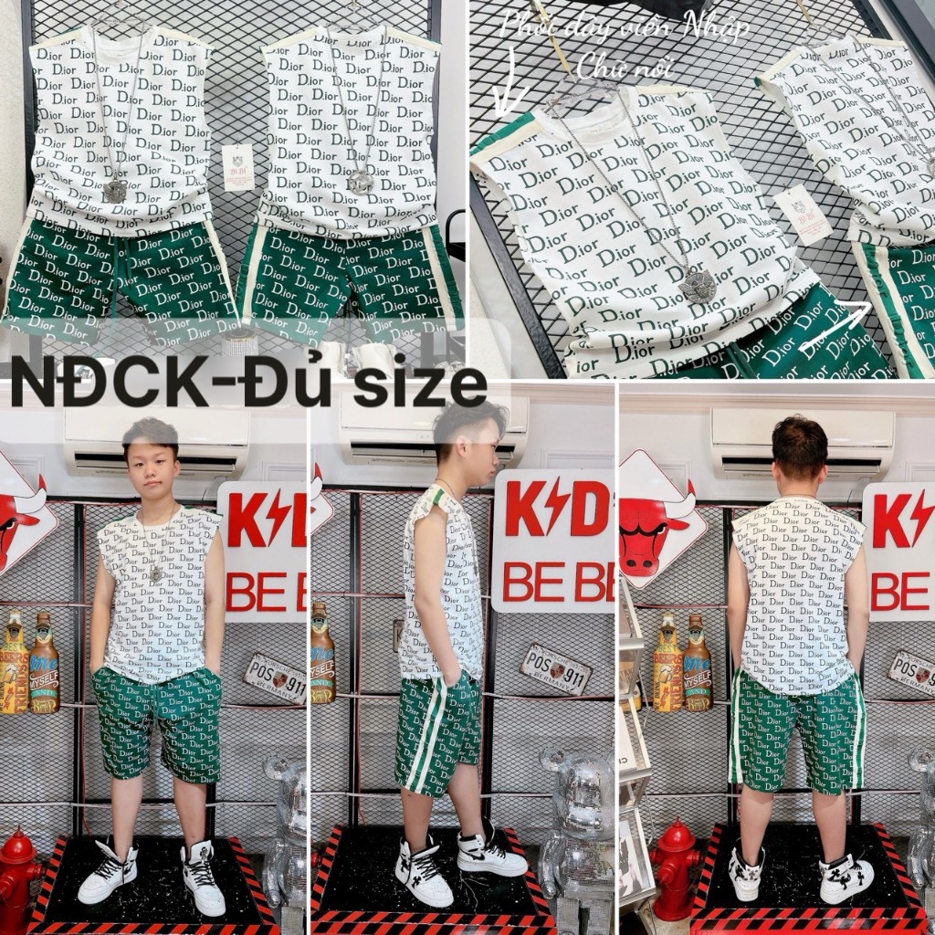 [SIZE ĐẠI+CỒ+KHỦNG] SÉT BỘ THUN THỂ THAO BÉ TRAI