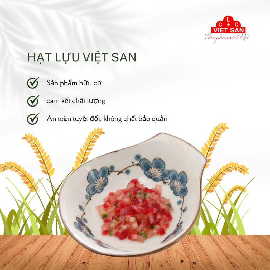 Hạt Lựu Khô Việt San 1kg | Nguyên Liệu Nấu Chè – Màu Đẹp – Dễ Chế Biến – Đóng Gói Kín Đáo