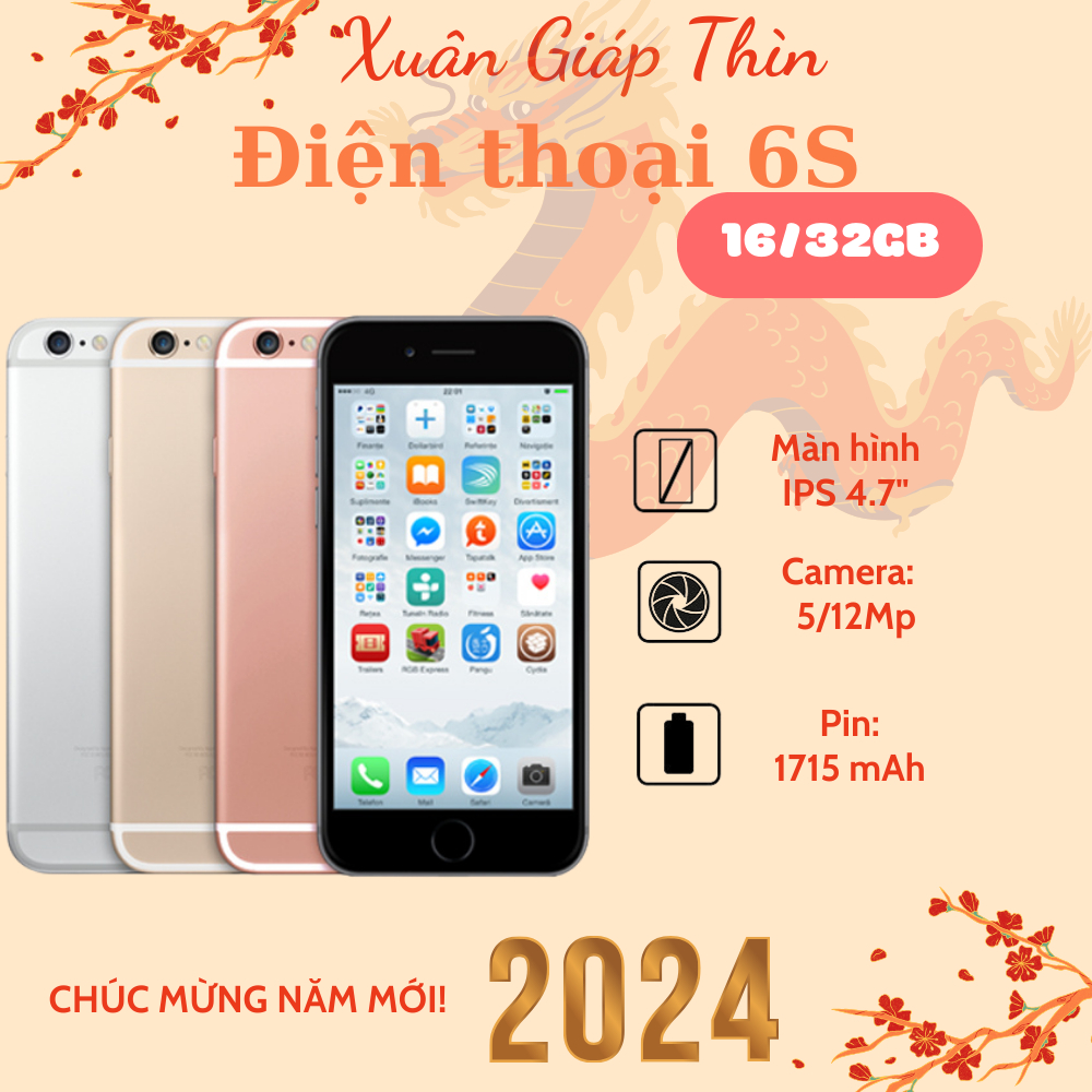Điện thoại chính hãng 6S Zin, Full chức năng. 1S
