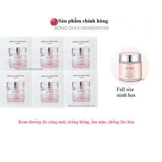 Combo 10 gói kem dưỡng trắng da và cấp ẩm Ohui hồng