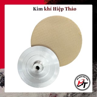 Đế dán chà nhám nhôm đĩa nhôm 100mm 125mm de-nhom