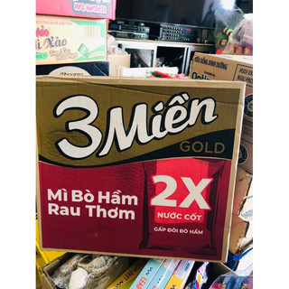Thùng 30 gói x 75g mì tôm 3 miền