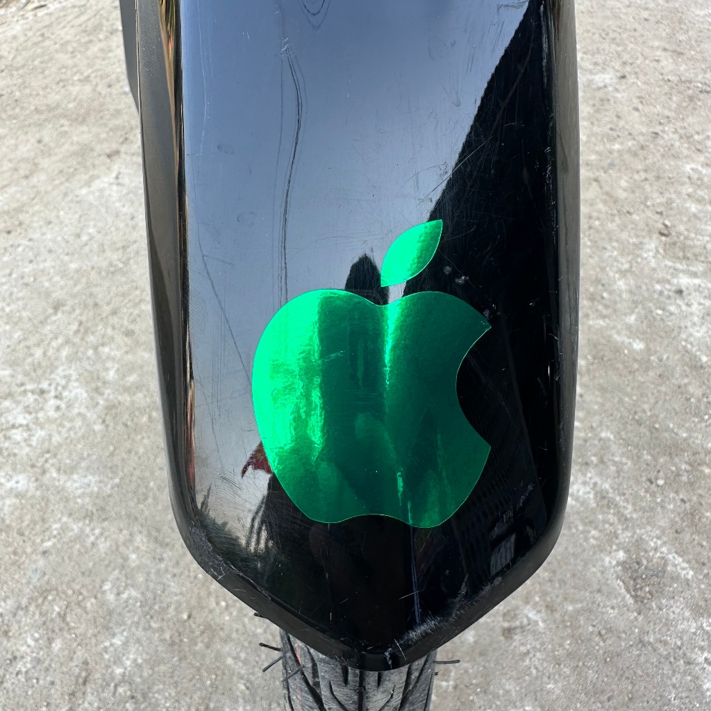 Logo trái táo iphone-chất liệu decal 3 lớp