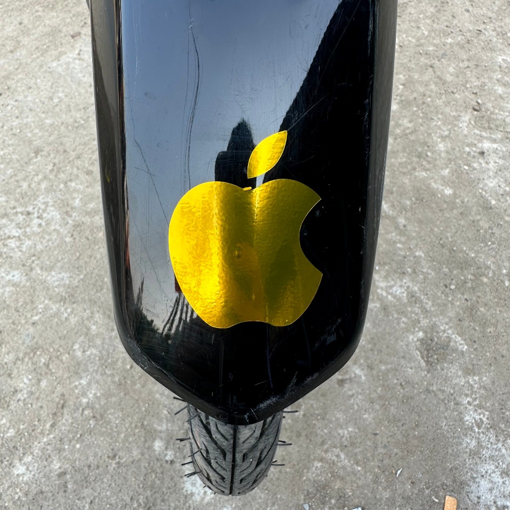 Logo trái táo iphone-chất liệu decal 3 lớp