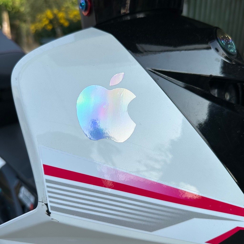 Logo trái táo iphone-chất liệu decal 3 lớp