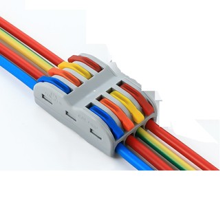 Cút nối dây điện nhanh 2 đầu vào và 2/4/6 đầu ra 3 đầu vào 3 đầu ra