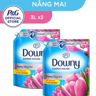 Nước xả vải downy chống khuẩn hương nắng mai 3l