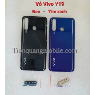 Bộ vỏ Vivo Y19 (gồm lưng, sườn, xương, phím bấm, kính cam, khe sim)