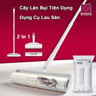 Cây Lăn Bụi Cán Dài Làm Sạch Quần Áo, Sàn Nhà, Ga Giường, Lông Chó Mèo - Độ Dài Tùy Chỉnh
