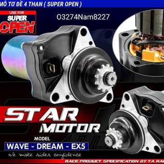 Củ motor đề khởi động độ ta xe dream, wave... super open