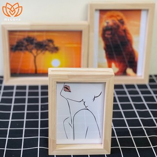 Khung ảnh gỗ để bàn, khung ảnh trang trí MEGOVN nhiều kích thước