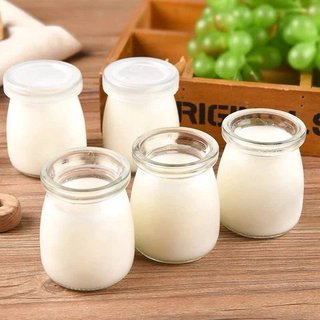 Hũ thủy tinh làm sữa chua, làm pubding, hũ trữ đồ ăn dặm 100ml