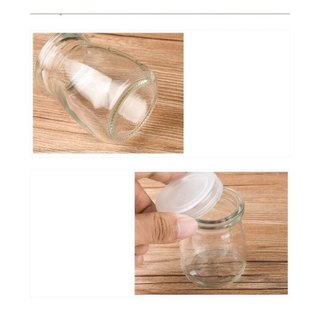 Hũ thủy tinh làm sữa chua, làm pubding, hũ trữ đồ ăn dặm 100ml