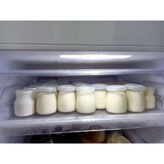 Hũ thủy tinh làm sữa chua, làm pubding, hũ trữ đồ ăn dặm 100ml