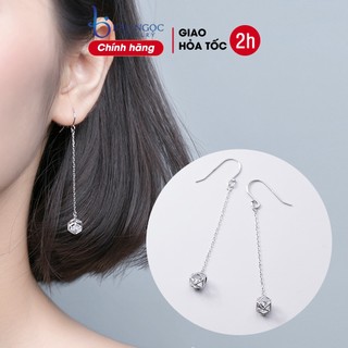 Khuyên tai bạc nữ S925 dáng dài thời trang phong cách Hàn Quốc - B2438 - Bảo Ngọc Jewelry