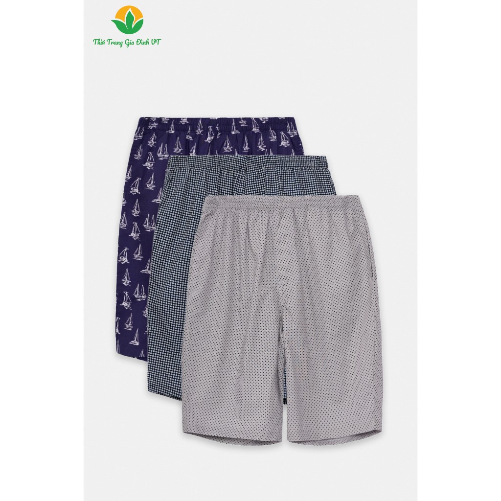 Quần short nam mặc nhà chất cotton thoáng mát thời trang Việt Thắng - Q03.2468