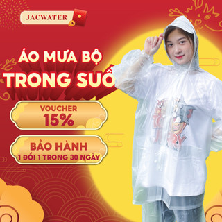 Bộ áo mưa trong suốt thời trang siêu tiện lợi Jacwater