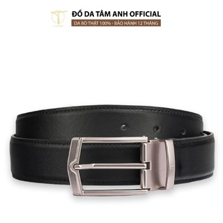 Thắt lưng nam mặt khoá xỏ kim trẻ trung TÂM ANH, dây lưng  nam da bò thật cao cấp bền đẹp tiện dụng D480-202307G