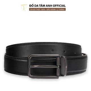 Thắt lưng nam mặt khoá xỏ kim trẻ trung TÂM ANH, dây lưng  nam da bò thật cao cấp bền đẹp tiện dụng D480-202309D