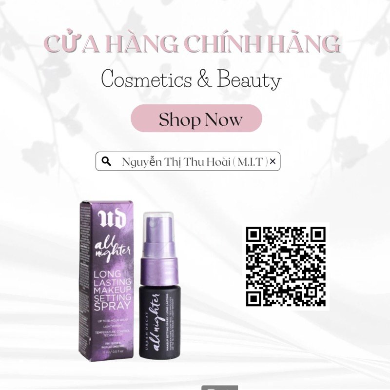 Xịt khoá makeup urban decay 15ml