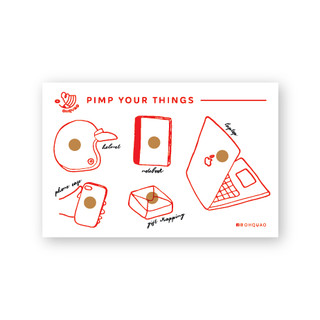 NHÃN DÁN CÀ PHÊ STAMP STICKER OHQUAO