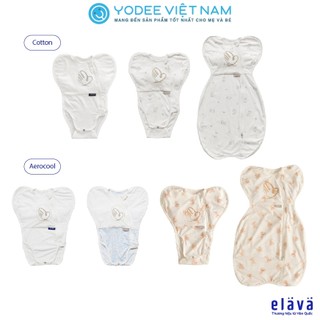Elava Nhộng chũn toàn thân/hở chân giúp bé ngủ ngon, chống giật mình
