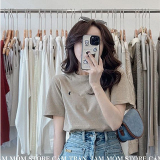 Aó thun nữ ngắn tay BABY TEE thêu logo ngựa chất thun nhung mềm tag @WG.WE hàng loại 1 quảng châu cao cấp