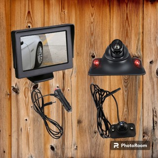 Camera cặp lề ô tô - ( combo màn hình 4.3 lcd + camera căn lề không cần khoan gương )