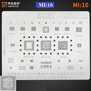 Vỉ mi10/ xm10 làm chân các cpu sm7150 sm8150 poco x3, x3 pro
