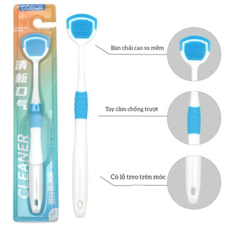 Bàn chải cạo lưỡi cleaner . dụng cụ vệ sinh lưỡi , rơ lưỡi mềm mại , vệ sinh răng miệng