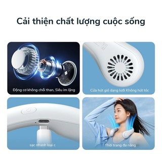 quạt mini đeo cổ,tích điện ,siêu mát