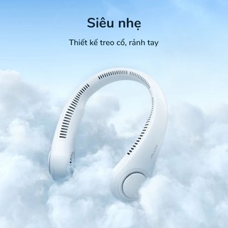 quạt mini đeo cổ,tích điện ,siêu mát