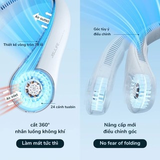 quạt mini đeo cổ,tích điện ,siêu mát