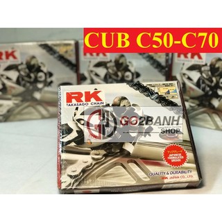 Nhông sên dĩa RK Cub C50-C70 chính hãng