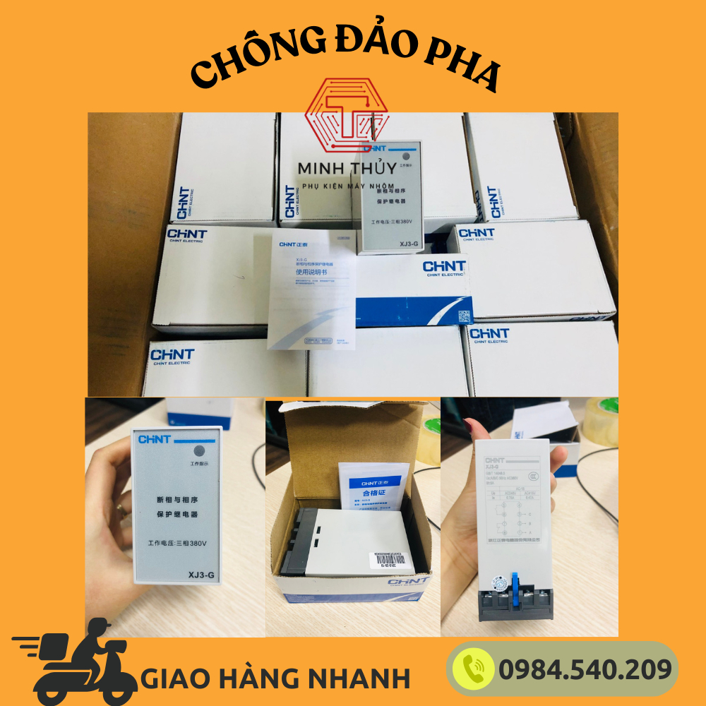 Thiết bị chống mất pha, đảo pha lệch pha CHINT XJ3-G